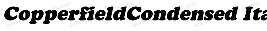 CopperfieldCondensed Italic字体转换